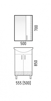Тумба ОЛИМП 55, K407343, CETUS