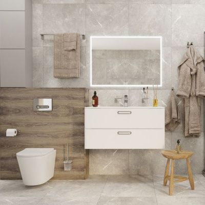 Полотенцесушитель одинарный, нержавеющая сталь, Slide, хром, IDDIS, SLISC10i49