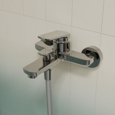 Смеситель для ванны, глянцевый хром, Ever, IDDIS, EVESB00i02WA