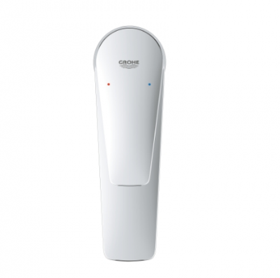 Смеситель для раковины GROHE BauEdge с ограничителем температуры и нажимным донным клапаном, M-Size, хром (23901001)