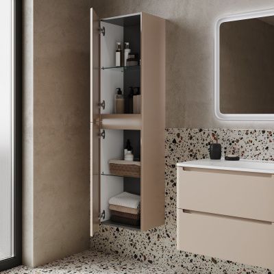 Пенал подвесной, 40 см, капучино, Edifice, IDDIS, EDI40C0i97