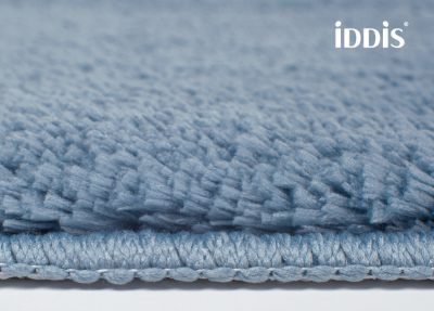 Набор ковриков для ванной комнаты, 50х80 + 50х50, микрофибра, синий, IDDIS, BSET03Mi13