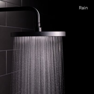 Душевая насадка верхняя круглая, черная, SpaHome, IDDIS, SPA26BPi64