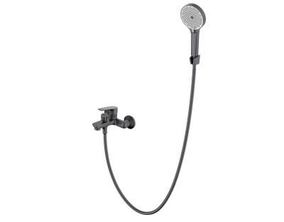 Смеситель для ванны, Alba Gun Grey, CETUS, CSAGB128QP