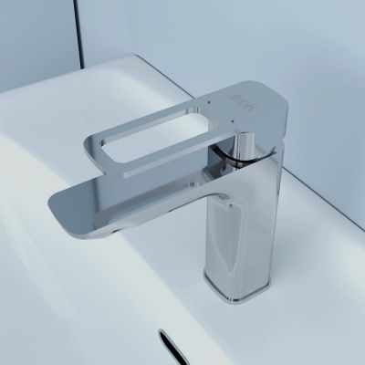 Смеситель для умывальника, хром, Slide, IDDIS, SLISB00i01