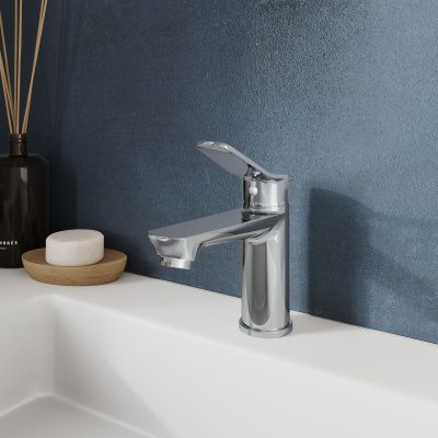 Смеситель для умывальника, глянцевый хром, Enjoy, Milardo, ENJSB00M01