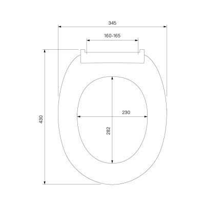 Сиденье для унитаза IDDIS, полипропилен, ID 01 046.1 bel