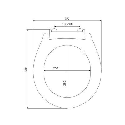 Сиденье для унитаза, полипропилен, Milardo, 010, 010PP00M31