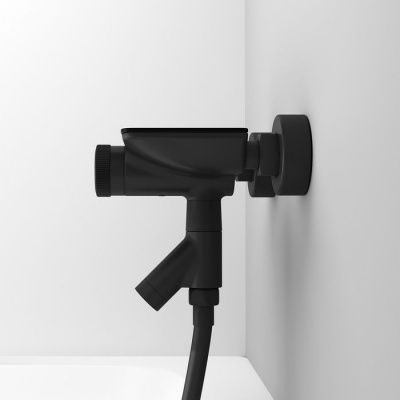 Смеситель для ванны с управлением Push Control, чер. мат., Shelfy IDDIS, SHEBLBTi02WA 