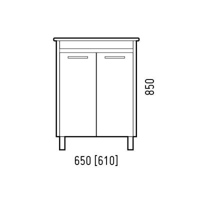 Тумба ЛОРЕНА ЛАЙН 65, C409043, CETUS