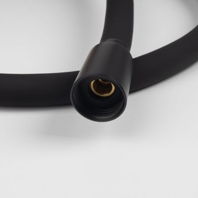 Шланг для душа, черный матовый, силиконовый, 1,2м, Optima Home, IDDIS, OPH12BLi19
