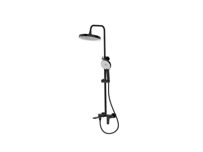 Смеситель для ванны с верхним душем, Alba Black, CETUS, CSAB128BS-07-S2185