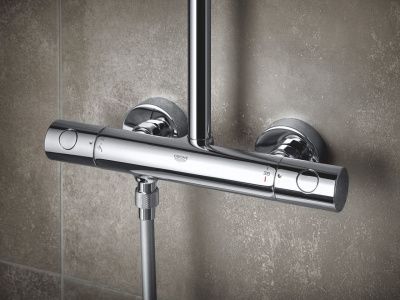 Душевая система GROHE Tempesta Cosmopolitan 250 с термостатом, хром (26670000)