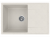 Мойка кухонная из искусственного камня, врезная CETUS С-735-001 белая