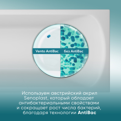 Ванна акриловая DIONA  VENTO Italy 180х80 DI180.080