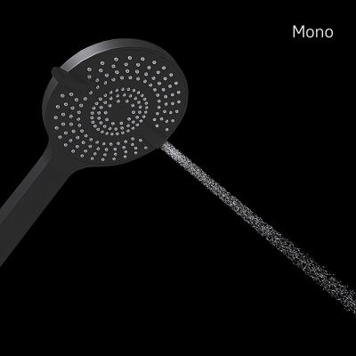 Лейка для душа, 4F, черная матовая, Rora, Milardo, ROR4FBRM18