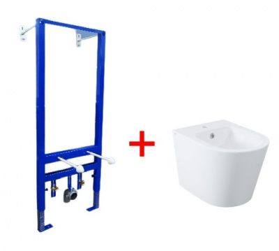 Комплект 2в1 - подвесное биде Calipso IDDIS  и инсталляция Уклад