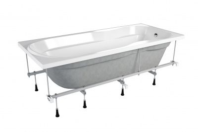 Ванна акриловая  МЕТАКАМ Comfort Maxi 180*80 на каркасе