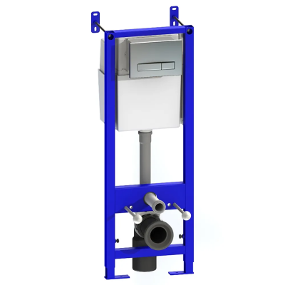 Комплект инсталляции УКЛАД для унитаза с кнопкой мат хром СИ 01.04.54.10.6