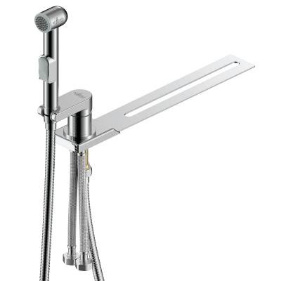 Смеситель с гигиеническим душем, с установкой на унитаз Rossinka X25-56