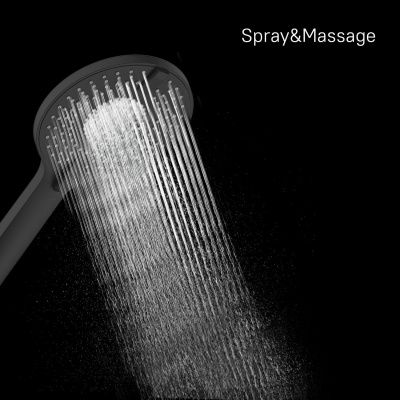 Лейка для душа, 4F, черная матовая, Rora, Milardo, ROR4FBRM18