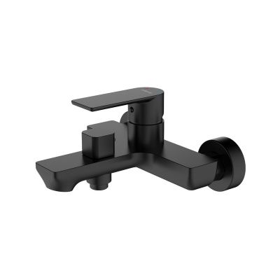 Смеситель для ванны, чёрный матовый, Maze, Milardo, MAZBL00M02