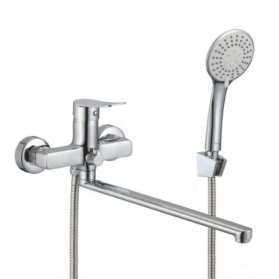 Смеситель для ванны с длинными изливом, глянцевый хром, Demi, Milardo, DEMSB00M10