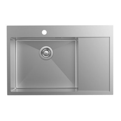 Мойка врезная, нерж. сталь, сатин, чаша слева, 780*510, Haze, IDDIS, HAZ78SLi77