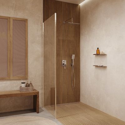 Душевая система скрытого монтажа с тропическим душем и ручным душем, Slide, IDDIS, SLISB02i67