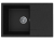 Мойка кухонная из искусственного камня, врезная CETUS С-735-004 черная