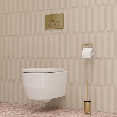 Клавиша смыва, универсальная, золото, Unisteel, 001, IDDIS, UNS01GGi77