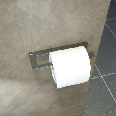 Держатель для туалетной бумаги без крышки, сплав металлов, Slide, графит, IDDIS.SLIGM00i43