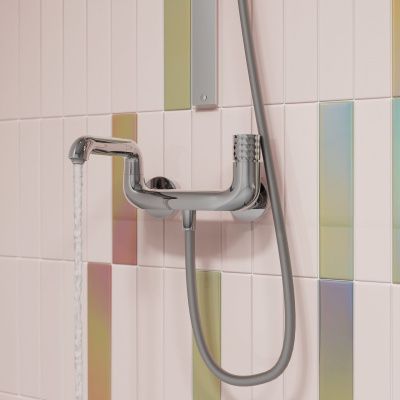 Смеситель для ванны с управлением Push Control, Twist, IDDIS, TWISBBTi02WA