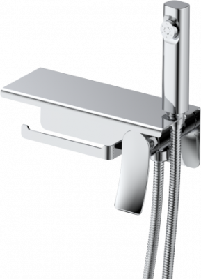 Встраиваемый смеситель с гигиеническим душем, полкой и держателем полотенца, Nova, CETUS, CSN9338553C