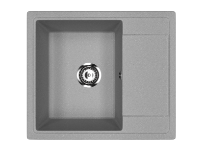 Мойка кухонная из искусственного камня, врезная CETUS С-575-003 серая