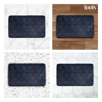 Коврик для ванной комнаты синего цвета, 50*80 см, полиэстер с запоминающей пеной, IDDIS, B20P580i12