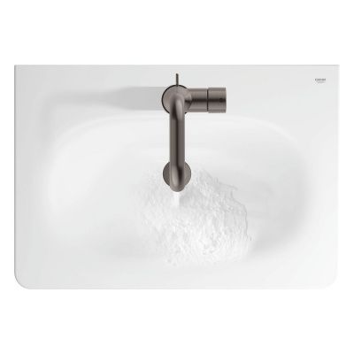 Смеситель для раковины GROHE Essence с донным клапаном, L-Size, темный графит матовый (24174AL1)