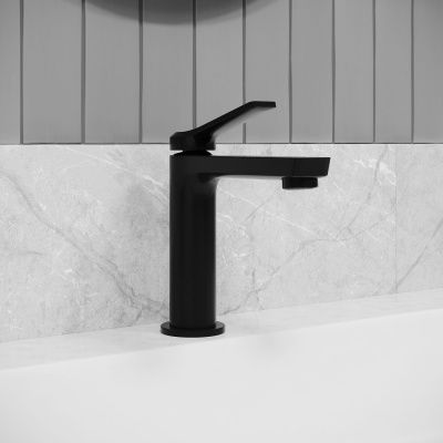 Смеситель для умывальника, матовый черный, Parker, IDDIS, PARBL00i01