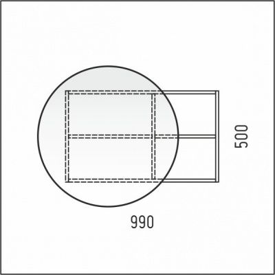 Зеркало-шкаф ФОРЕСТ 99, COROZO
