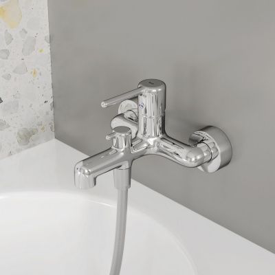 Смеситель для ванны, хром, Aiger, IDDIS, AIGSB00i02WA