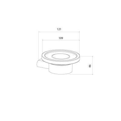 Мыльница, нержавеющая сталь, Petite, хром матовый, IDDIS, PETSSSGi42