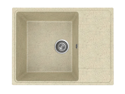 Мойка кухонная из искусственного камня, врезная CETUS С-650-002 бежевая