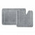 Набор ковриков для ванной комнаты, 65х45 + 45х45, микрофибра, серый, IDDIS, PSET06Mi13