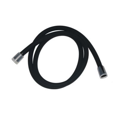 Шланг для душа, черный матовый, силиконовый, 1,5м, Optima Home, IDDIS, OPH15BLi19