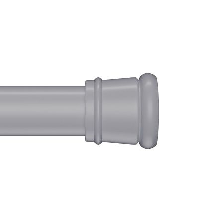 Карниз для ванной комнаты, 110-200 см, серый, IDDIS, SRC0120i14