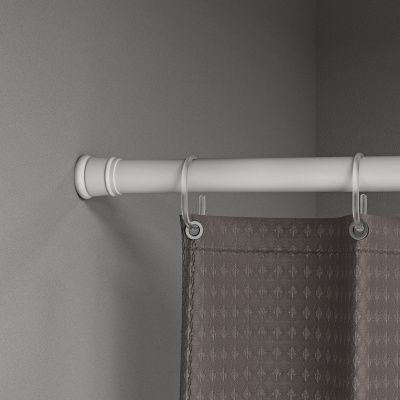 Карниз для ванной комнаты, 110-200 см, белый, IDDIS, SRW0120i14