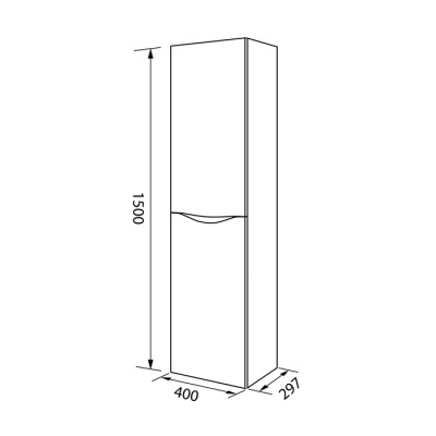 Пенал подвесной Cloud 40, IDDIS, CLO40W0i97