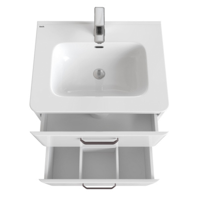 Тумба с умывальником, подвесная, 60 см, белая, Brick, IDDIS, BRI60W0i95K