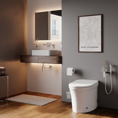 Приставной унитаз с функцией импульсного смыва, Pulse, IDDIS, PULIDSEi26