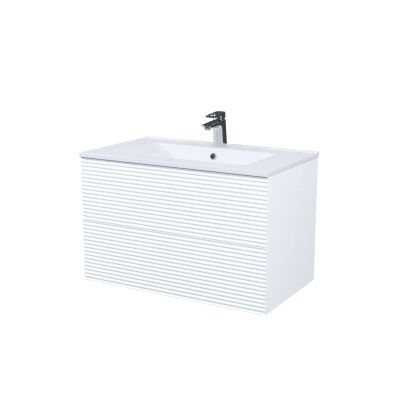 Тумба с умывальником, подвесная, 80 см, белый, Bild, IDDIS, BIL80W0i95K